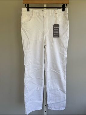 Wit & Wisdom Absolution High Rise Straight Leg Jeans White Size 2 NWT
